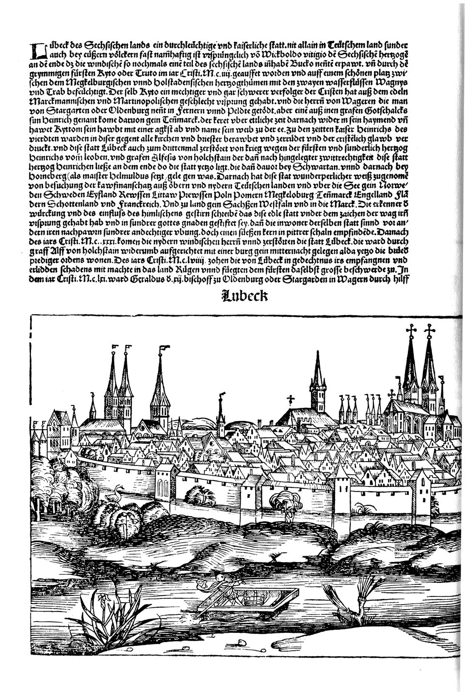 Schedelsche Weltchronik Blatt 266, linke Seite