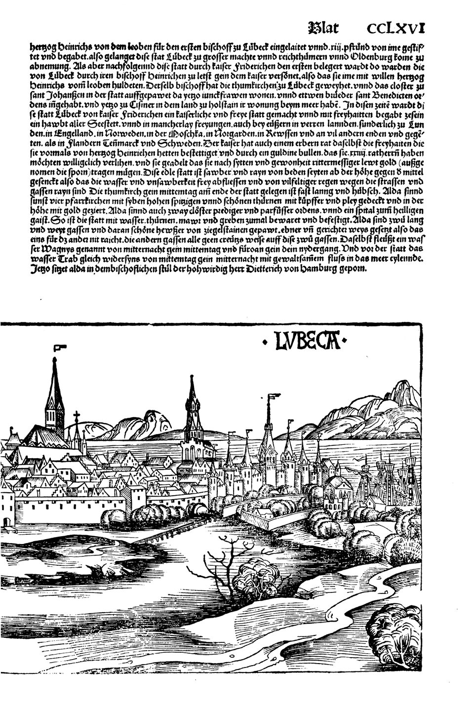 Schedelsche Weltchronik Blatt 266, rechte Seite