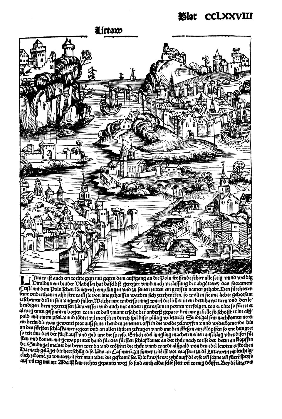 Schedelsche Weltchronik Blatt 278, rechte Seite
