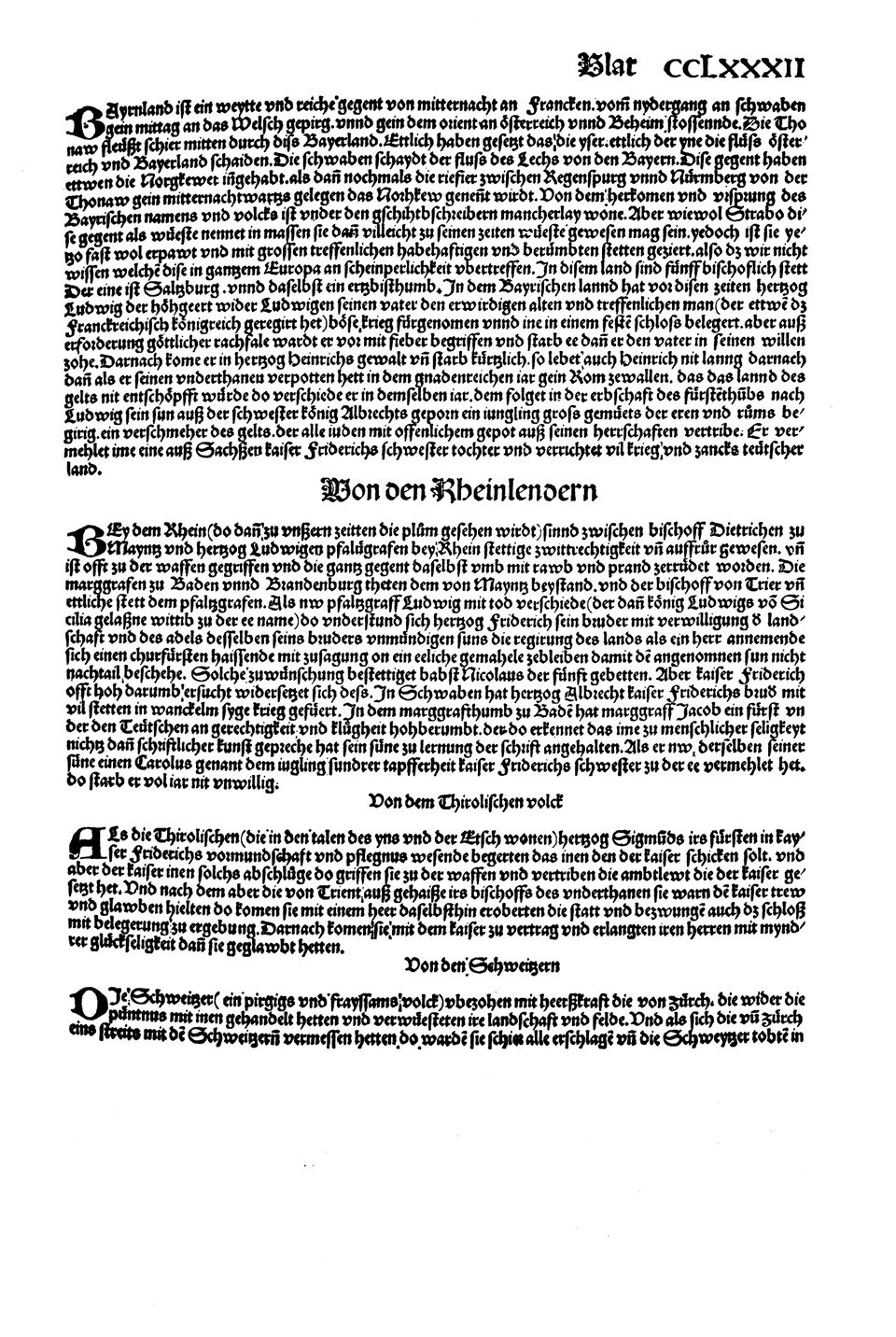 Schedelsche Weltchronik Blatt 282, rechte Seite