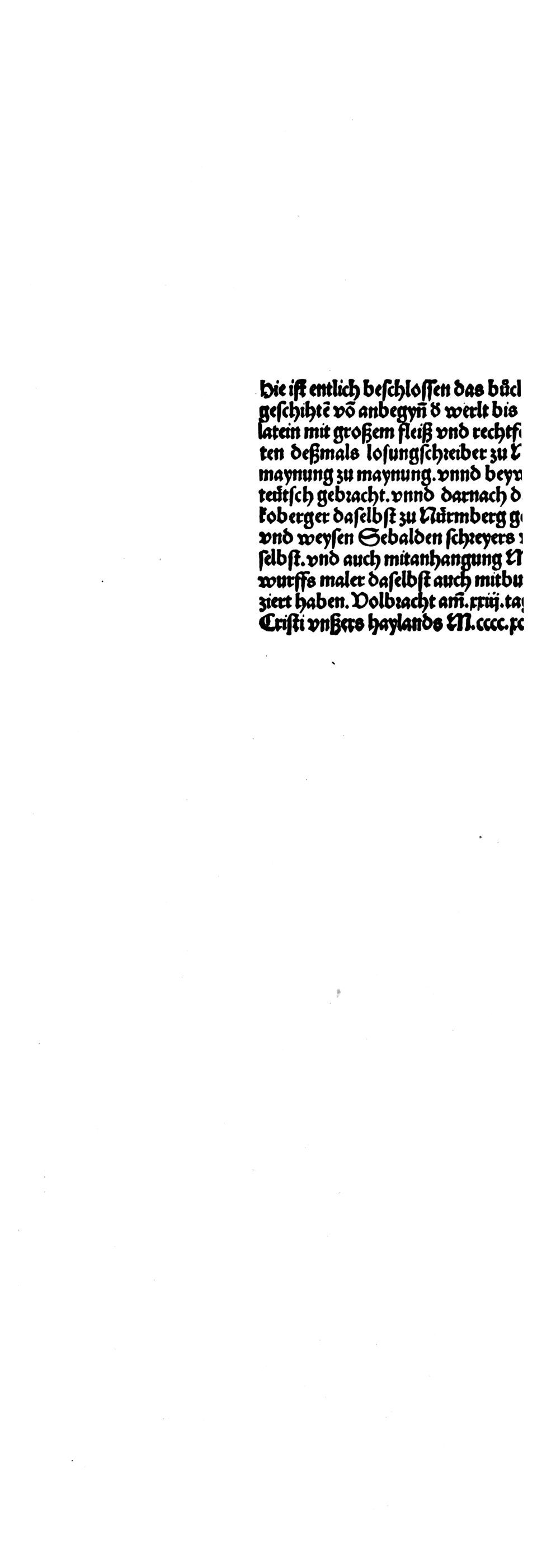 Schedelsche Weltchronik Blatt 288, linke Seite